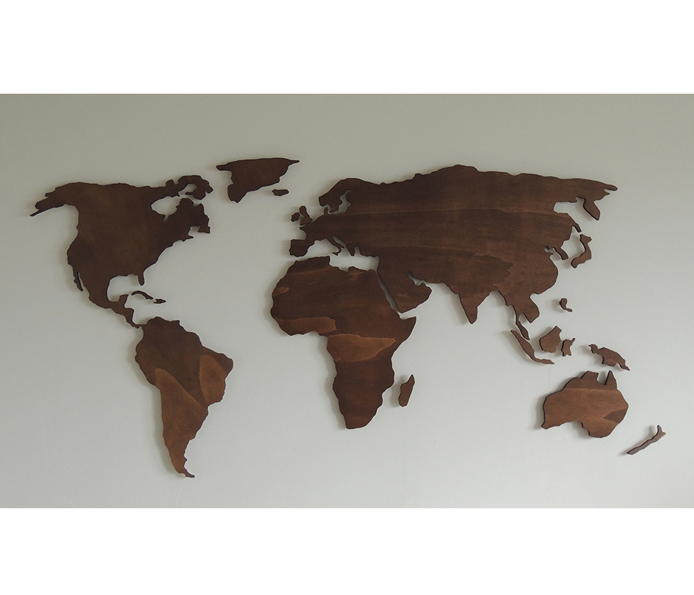 Wooden World Map XL Paspartoet %Paspartoet