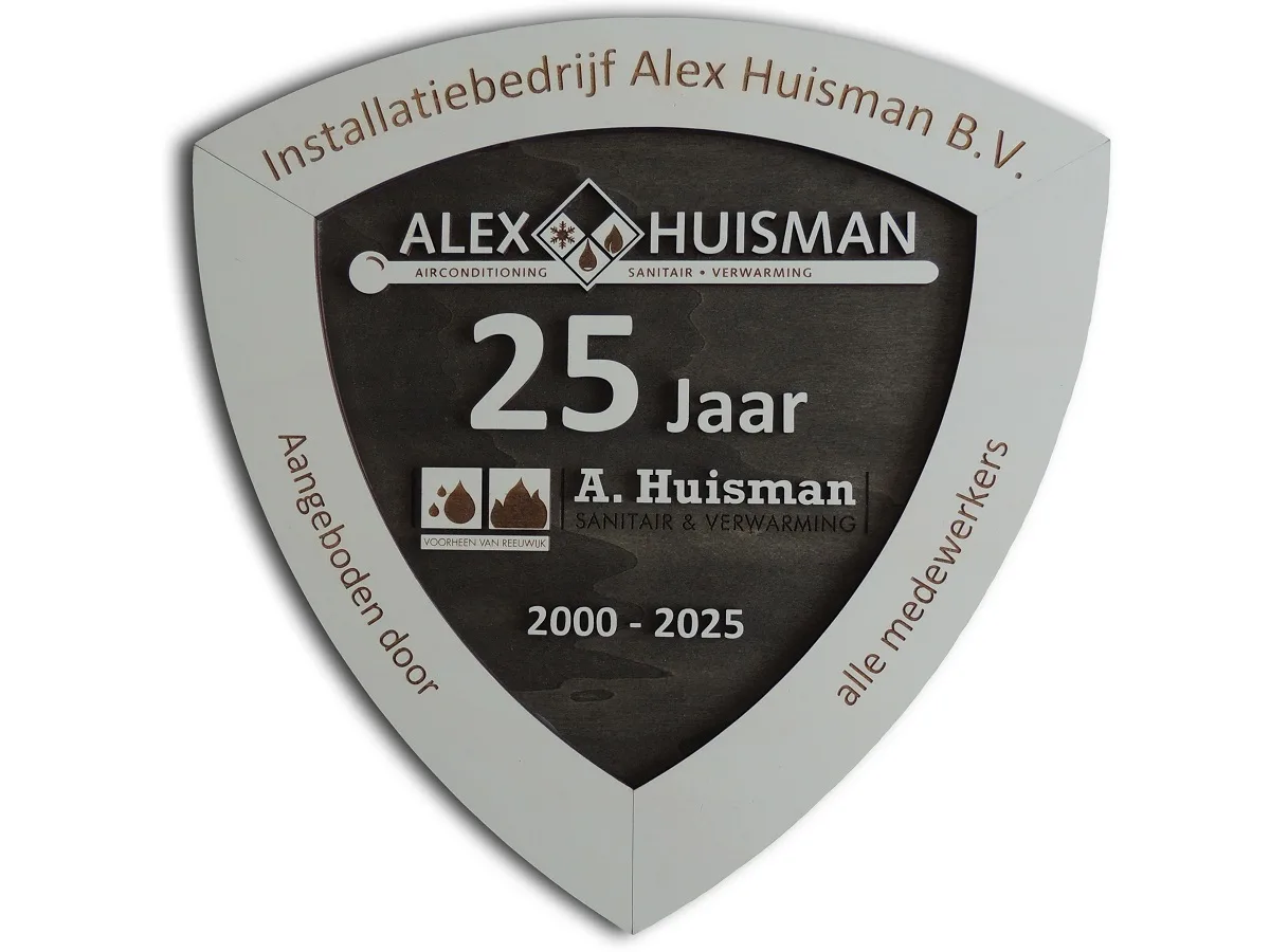 Cadeau jubileum 25 jaar namens medewerkers