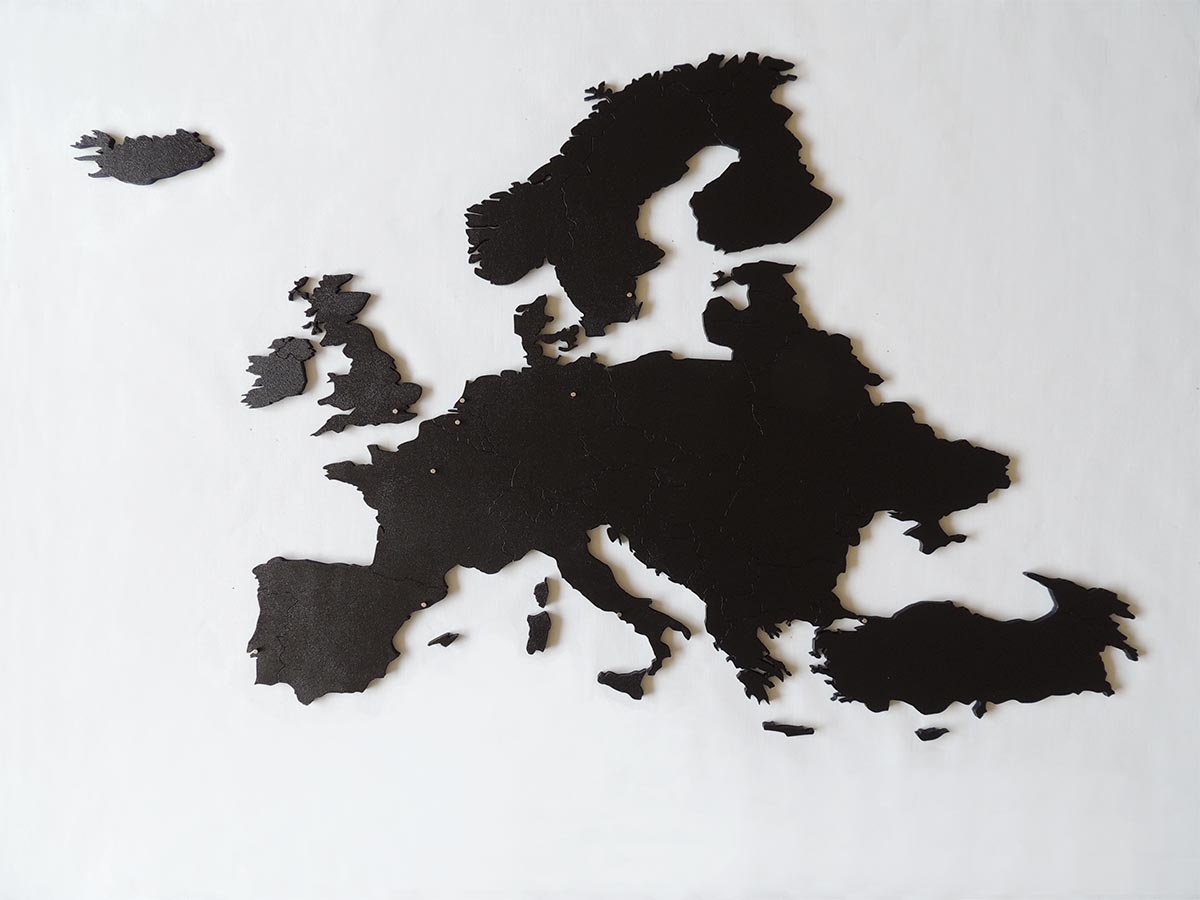 Overleving Geef rechten Betasten Houten kaart Europa met Europese landen - Paspartoet
