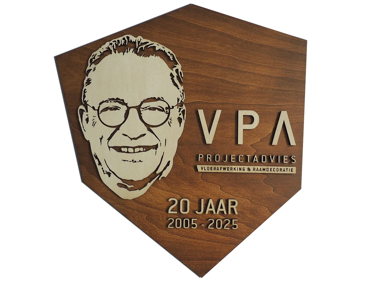 Jubileum cadeau 20 jaar VPA Projectadviseur