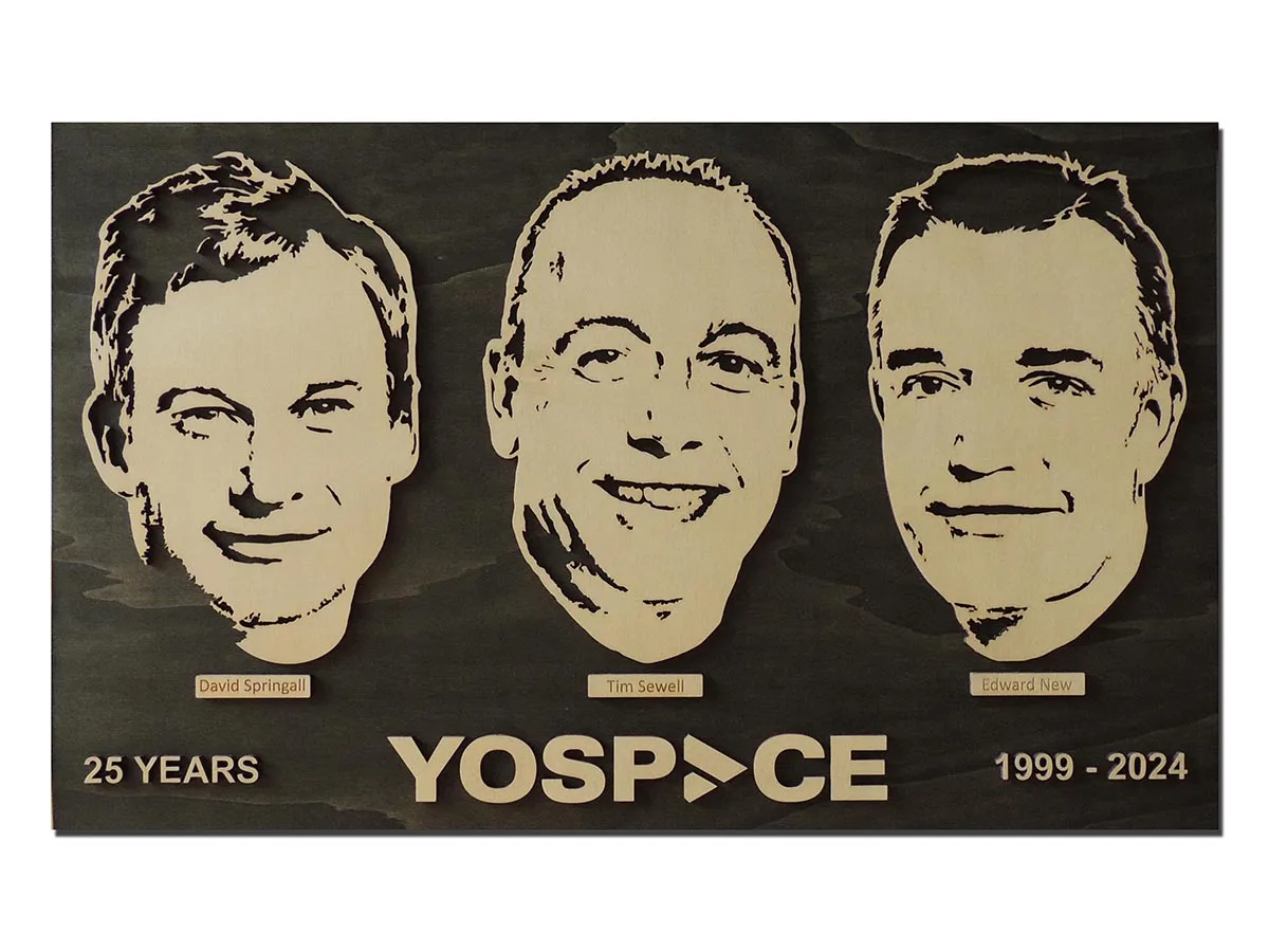 Gift 25 years company Yospace