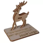 houten kerstkaart zakelijk